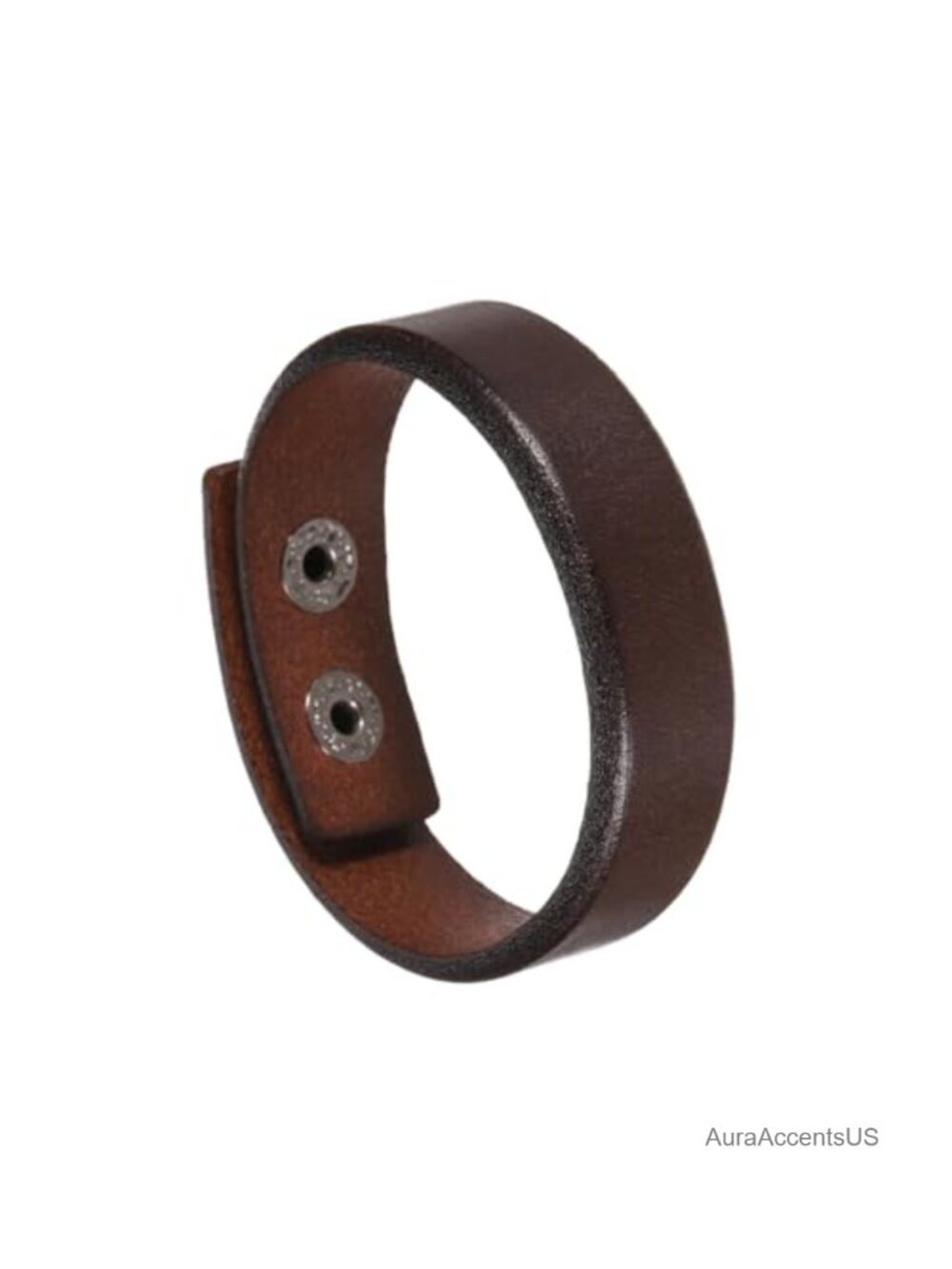 Cowhide Leather Snap Bracelets Adjustable Blank Wrist Cuffs DIY Craft